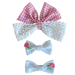 rubela store colorful bow pin hair accessory for women and girls kids 384