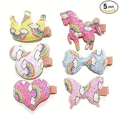 rubela store colorful unicorn pin hair accessory for women and girls kids 396
