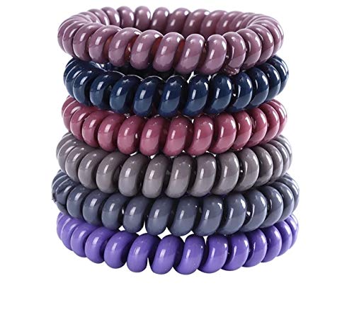 rubela store spiral rubber hair accessory for women and girls kids-63