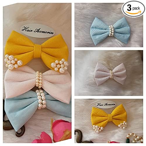 rubela store colorful bow pin hair accessory for women and girls kids 425