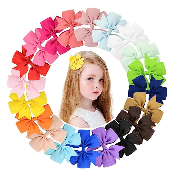 rubela store colorful bow pin hair accessory for women and girls kids 279