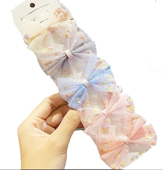 rubela store colorful bow pin hair accessory for women and girls kids 424