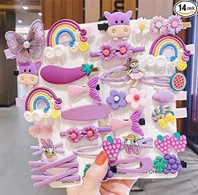rubela store colorful unicorn pin hair accessory for women and girls kids 305