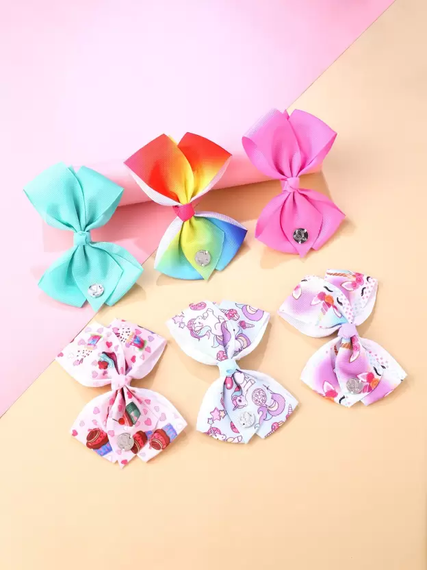 rubela store colorful bow pin hair accessory for women and girls kids 246