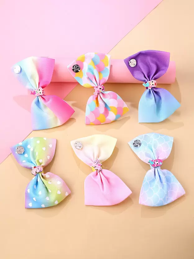 rubela store colorful bow pin hair accessory for women and girls kids 235
