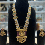 Real Look Temple Set with Ruby Moti Mala – Elegant