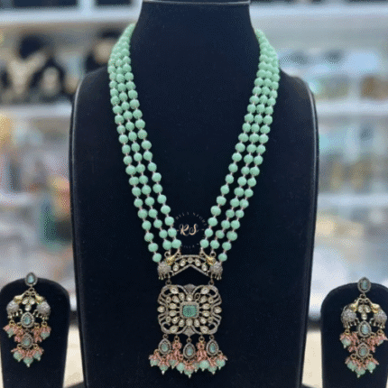 Rubela Store’s Premium Mozonite Jewelry – Mint Green Grace