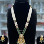 Rubela Store’s Real Look Long Set – Mint & Ruby Elegance