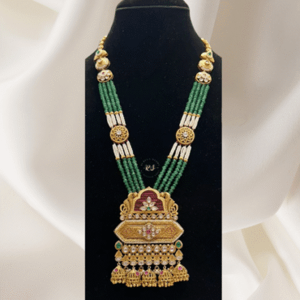 Real Look Green Mala Set | Elegant & Royal | Rubela Store