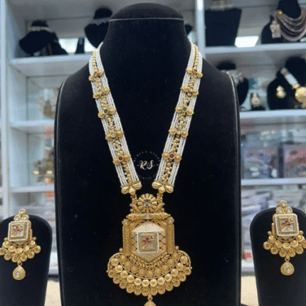 Premium Real Look Long Set with Meena Work | Rubela