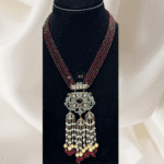 Rubela Store Kundan and AD Set with Magenta Mala