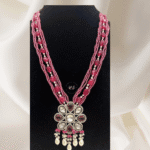 Pink Kundan Set by Rubela Store