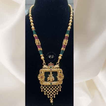 Rubela Store’s Signature Temper Set with Green Mala & Pink Pearl