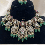 Imperial Grace Green Kundan Set by Rubela Store