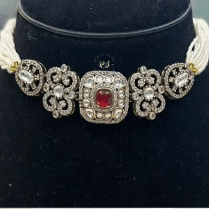 Lovely Red Mosonite Set by Rubela Store