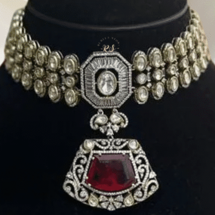 Make yourself look beautiful with Rubela store's Red Mosonite set