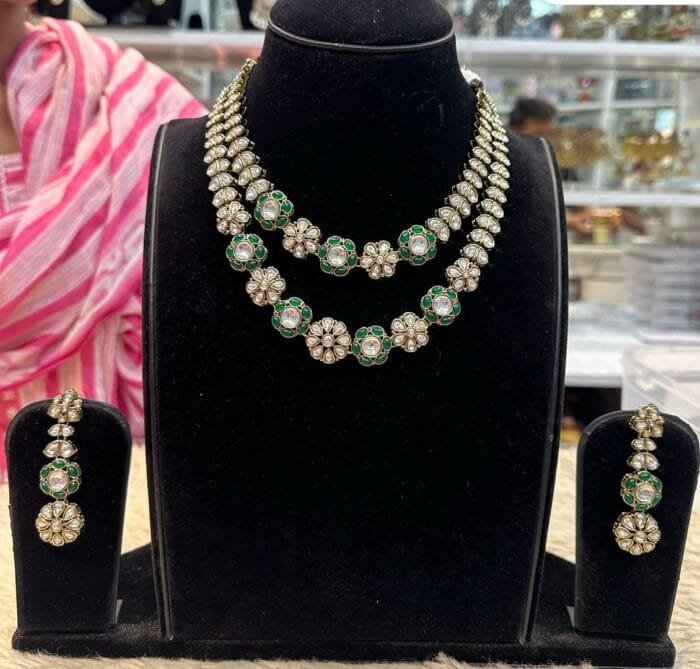 kundan double-layer set