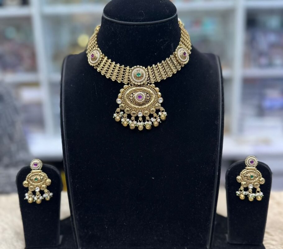 gold-look necklace