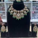 Green Kundan Set