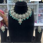Sky Blue Kundan Aet