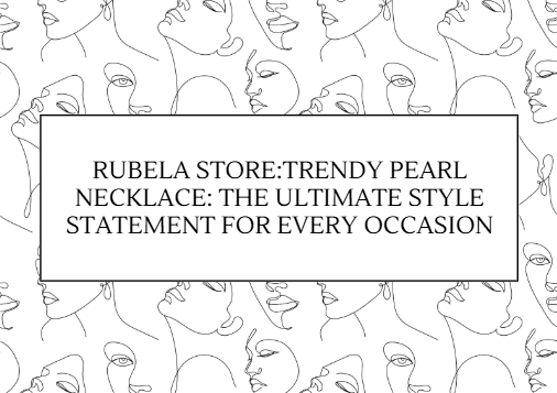 trendy pearl necklace