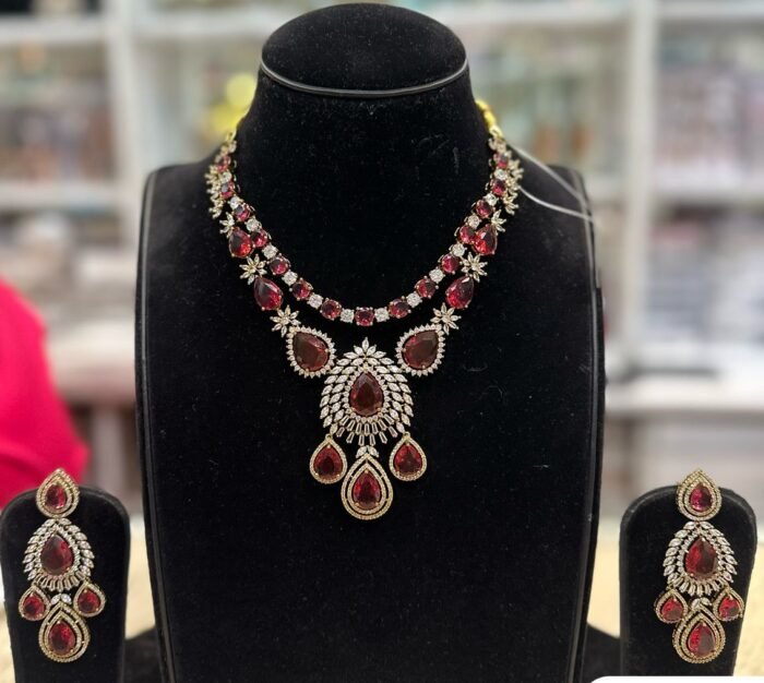 kundan mosonite set