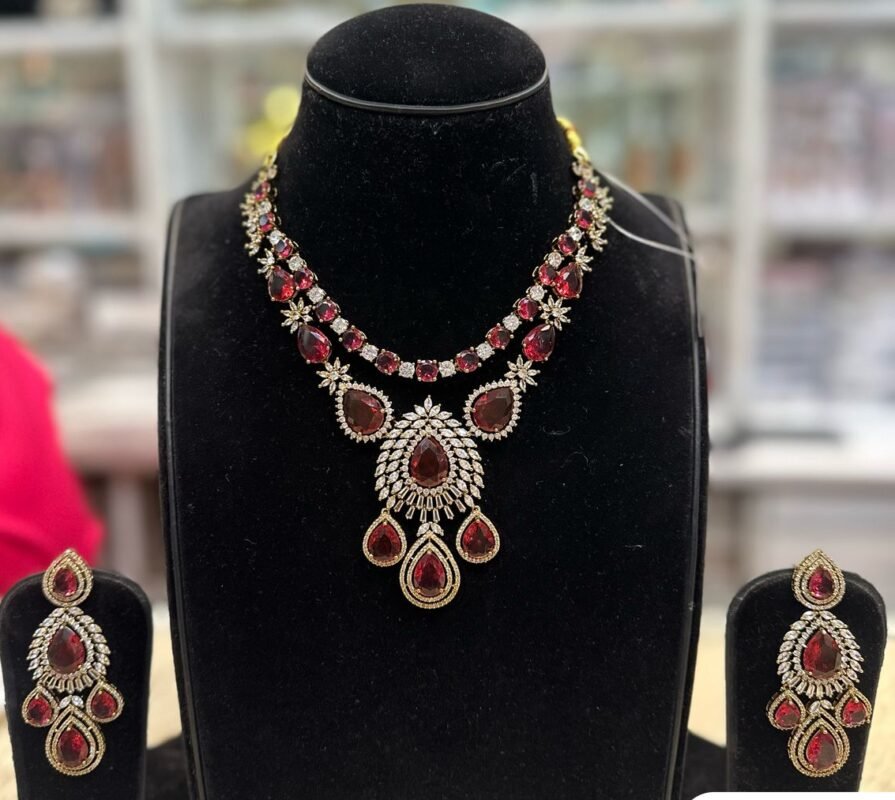 kundan mosonite set