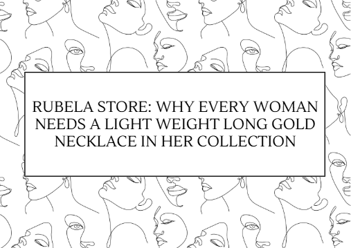 light weight long gold necklace