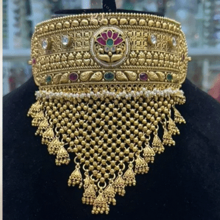 Premium Rubela Store Gold-Look Padmavati Choker Set