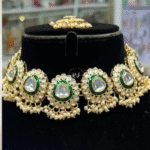 Heavenly Beautiful Kundan Set by Rubela Store with White Pearl Work