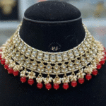 Charming Traditional Red Kundan Set By Rubela Store