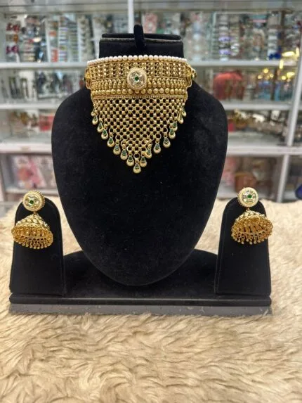 Gold-Look Padmavati Choker Set