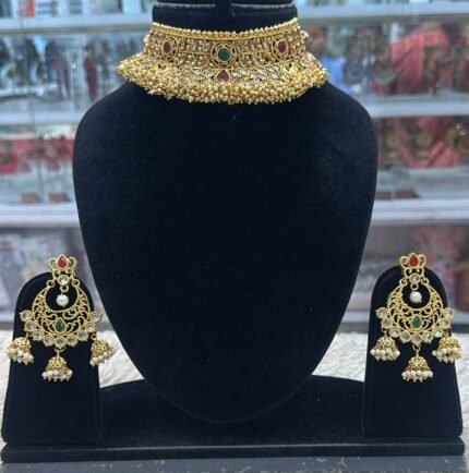 Gorgeous Rubela Store Stunning Gold-Look Choker Set