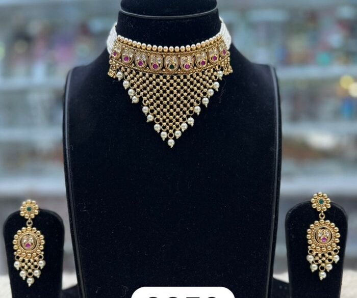 Gold-Look Padmavati Choker Set