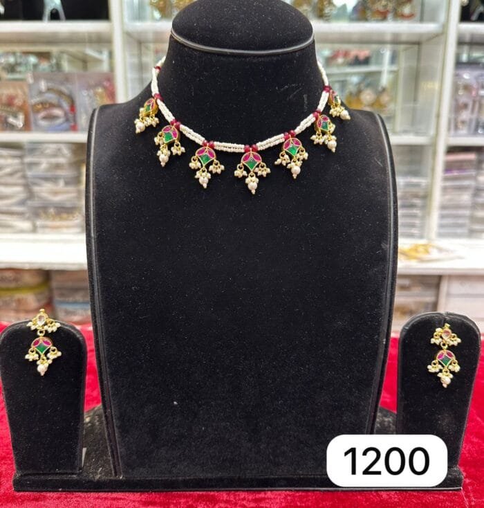 Real Gold Look Pearl Set with Mina Kari – Elegant Choice - Image 2