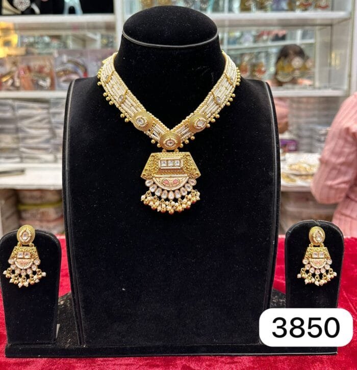Real Gold Look Hyderabadi Kundan Set – Premium Design - Image 2
