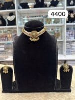 Real Gold Look Pearl Choker Set – Elegant & Timeless - Image 2