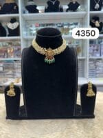 Real Gold Look Temple Choker with Pearl – Premium Rubela Style - Image 2