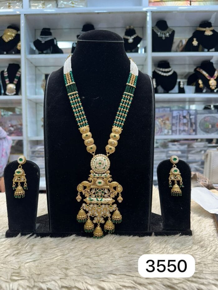 Real Gold Look Kundan Pendant Set – Premium Elegance by Rubela Store - Image 2
