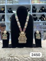 Elegant Kundan Pendant Set with Multi Colors – Rubela Store - Image 3