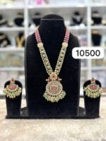 Real Look Mina Kaari with Kundan Pendant Set – Premium Jewellery by Rubela Store ✨ - Image 2