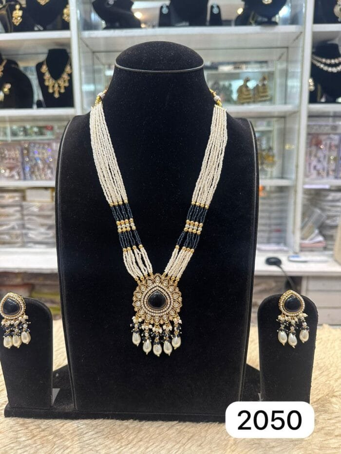 Elegant Mala Set Navy Blue – Rubela Store Exclusive - Image 2