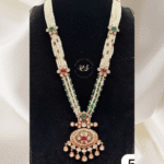 Real Look Golden Mina Kari Kundan Pendant Set
