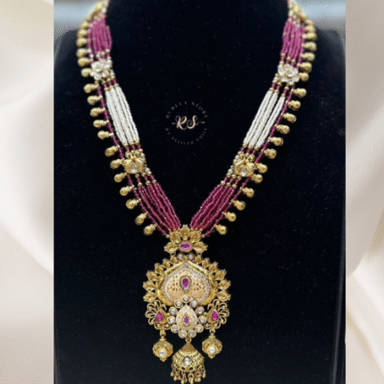 Real Look Golden Mina Kaari Pendant Set – Heritage Beauty