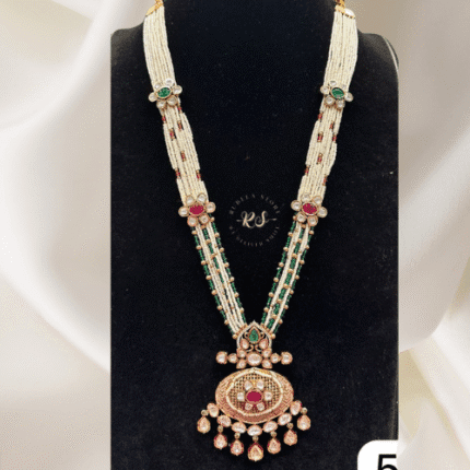 Real Look Kiyani Kundan with Mina Kaari Pendant Set – Premium Jewellery by Rubela Store