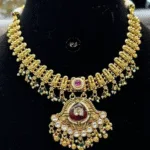 Real Gold Look Set with Tablet Stone – Premium Finish