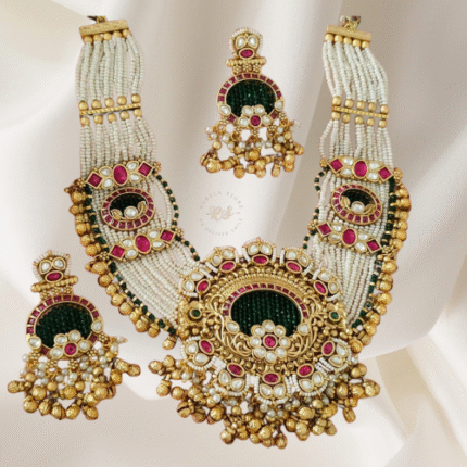 Rubela Store Real Look Moti Set – Elegant Gold Polish with Pearl Beauty