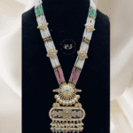 Elegant Kundan Pendant Set with Multi Colors – Rubela Store - Image 2