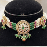 Real Gold Look Kundan Choker Set – Rubela Store