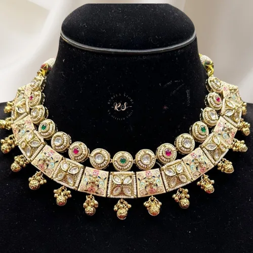 Real Gold Look Mina Kari Short Set – Elegant & Timeless - Image 1